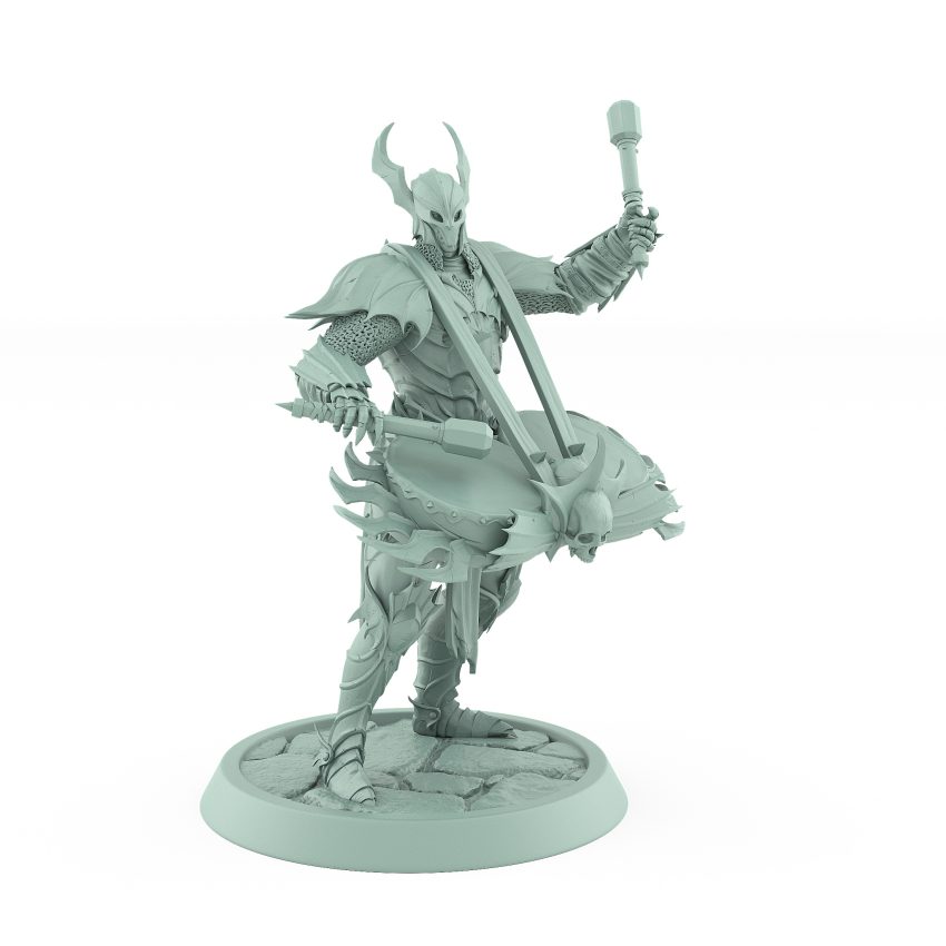 vampire knight drummer undead gothic war musician miniature