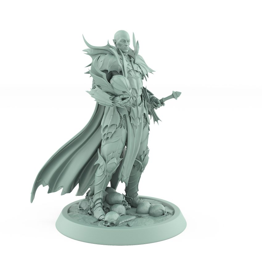 vampire general idle pose gothic blood knight undead warlord miniature
