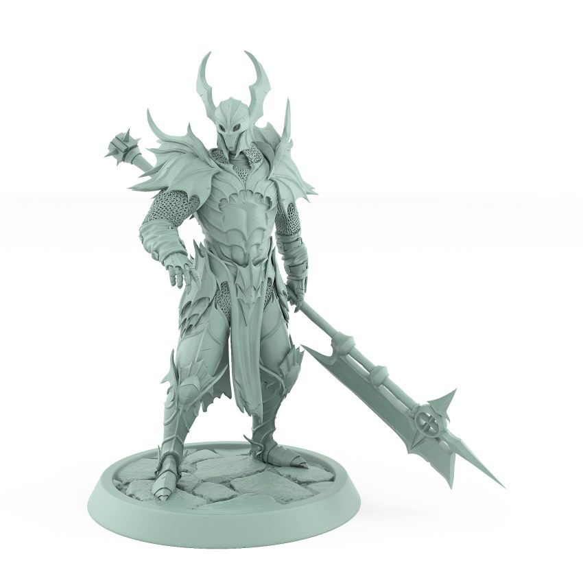 vampire general idle pose gothic blood knight undead warlord miniature