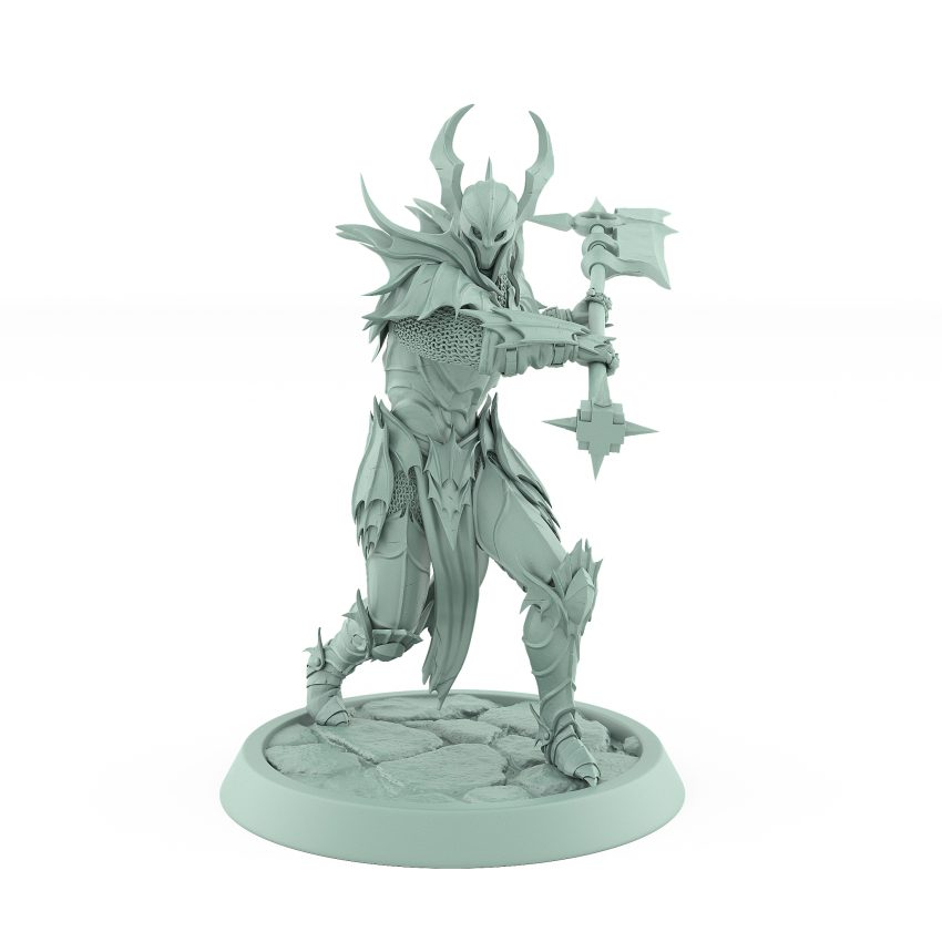 vampire general idle pose gothic blood knight undead warlord miniature