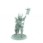 vampire knight halberd windup gothic undead warrior miniature