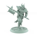vampire knight halberd windup gothic undead warrior miniature