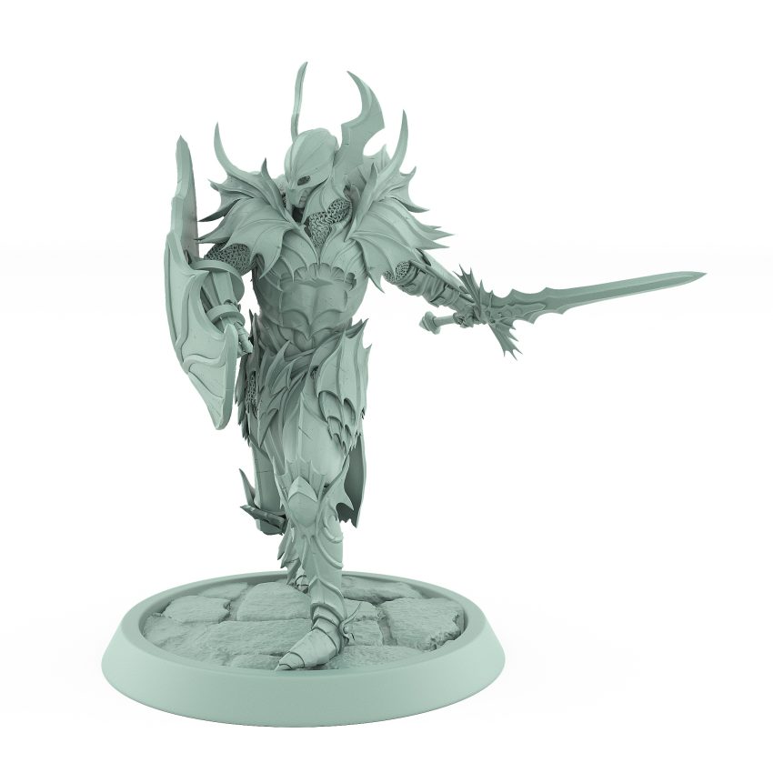 vampire knight sword block gothic undead fantasy miniature