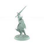 vampire knight sword raised charging undead fantasy miniature