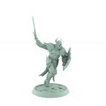 vampire knight sword raised charging undead fantasy miniature