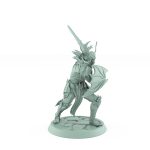 vampire knight sword shield defensive gothic undead miniature