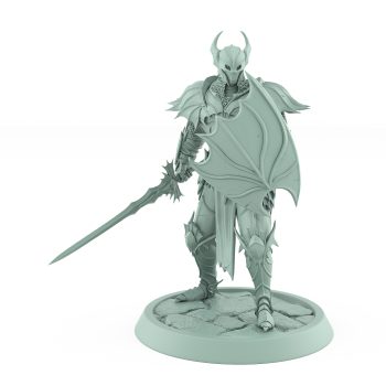 vampire knight sword shield defensive gothic undead miniature