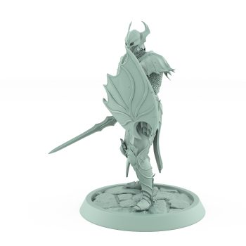 vampire knight sword shield defensive gothic undead miniature