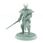 vampire knight sword shield defensive gothic undead miniature