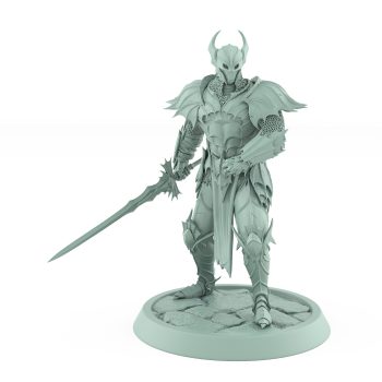 vampire knight sword shield defensive gothic undead miniature