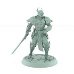 vampire knight sword shield defensive gothic undead miniature