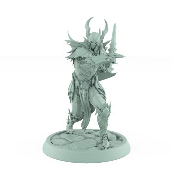 vampire knight sword windup miniature with shield undead fighter