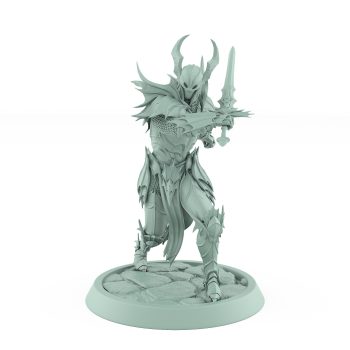 vampire knight sword shield defensive gothic undead miniature