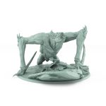 crawling vampire beast screaming bat horror miniature for dark fantasy