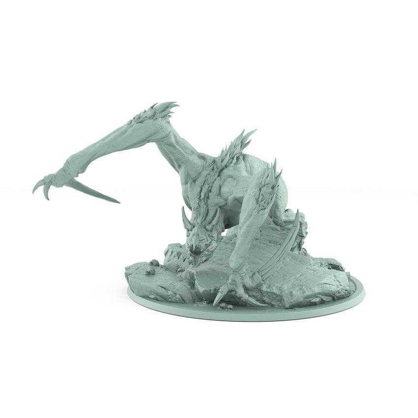 vampire crawling monster strike pose vampire army horror fantasy miniature
