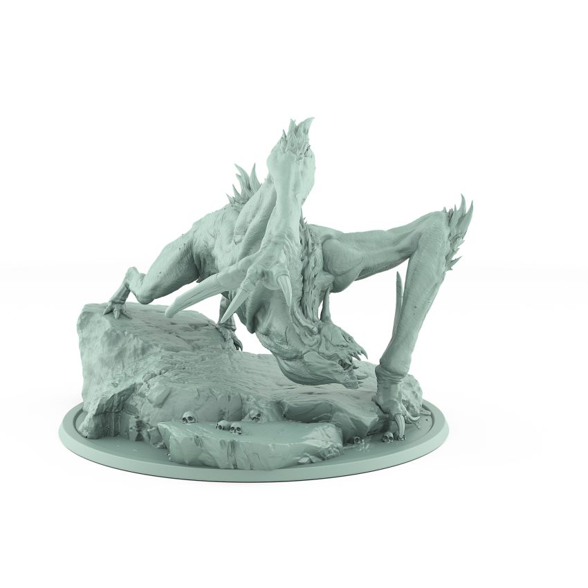 vampire crawling monster strike pose vampire army horror fantasy miniature