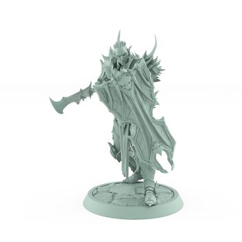 draven evernight vampire miniature halberd no helm gothic shield undead wargaming model