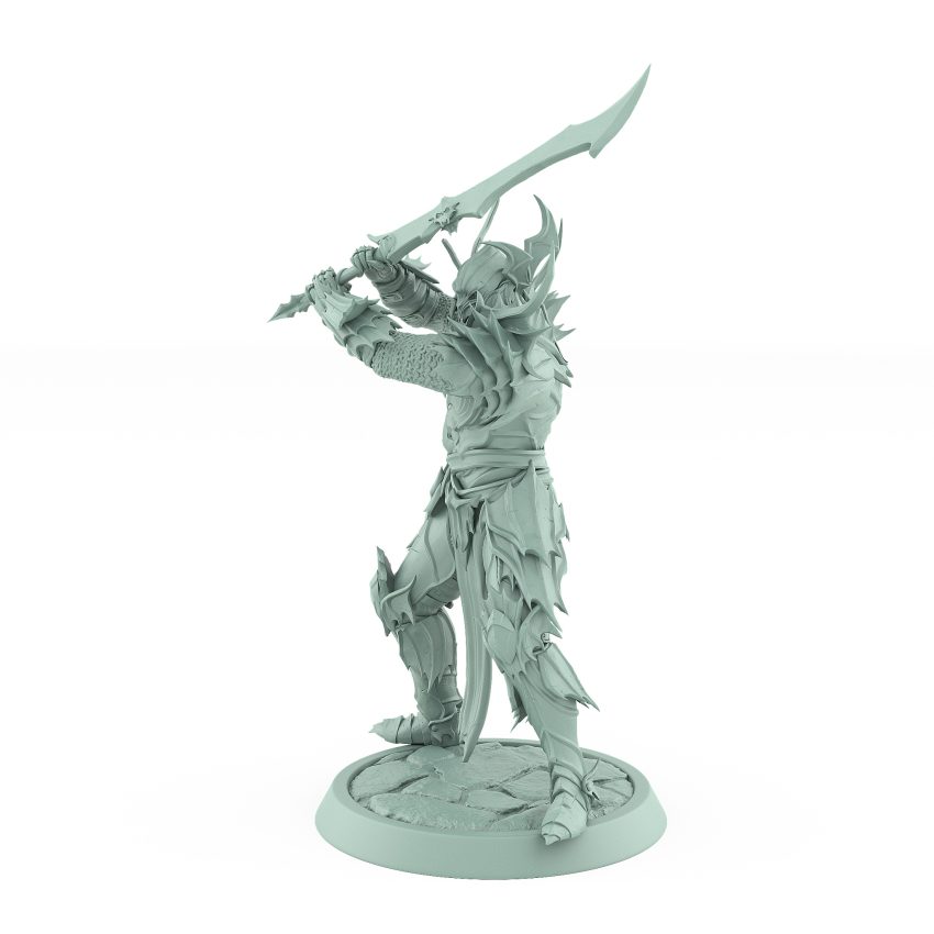 vampire knight hero draven evernight attack pose undead commander miniature