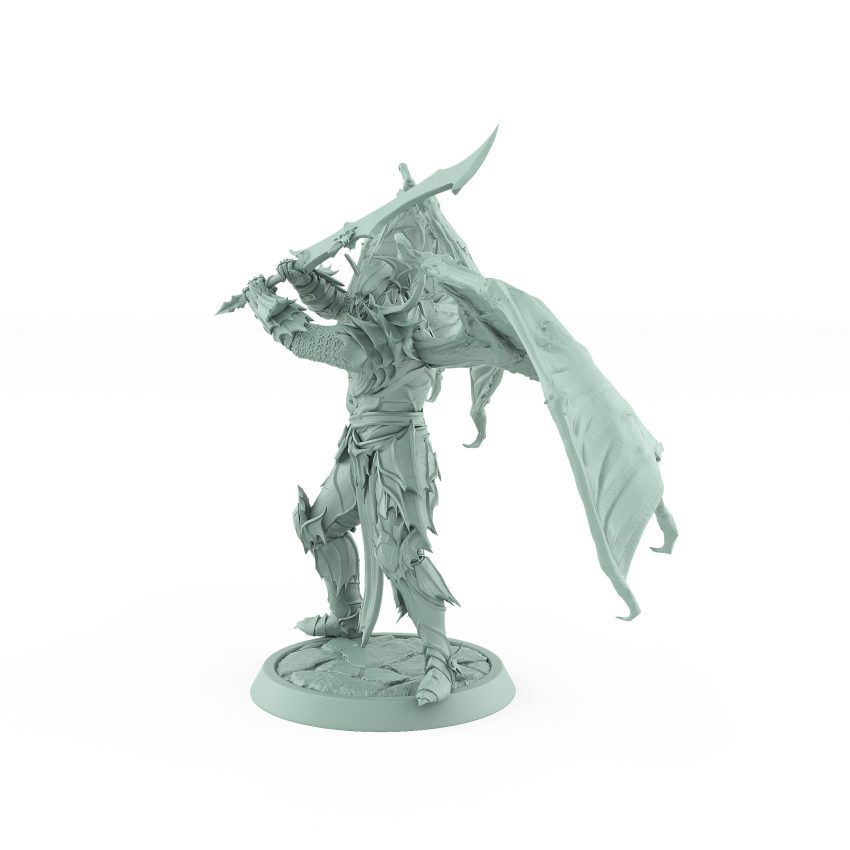 vampire general draven evernight winged helm sword miniature gothic undead warrior