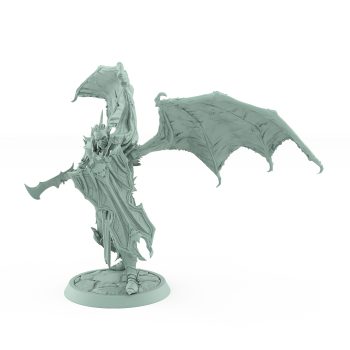 draven evernight vampire wings shield halberd no helm gothic undead miniature