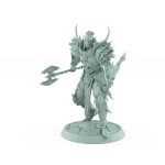 draven evernight vampire charging with axe no helm gothic undead fighter miniature
