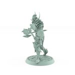 draven evernight vampire charging with axe no helm gothic undead fighter miniature