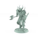 vampire knight draven evernight with helm charging axe gothic armored undead miniature