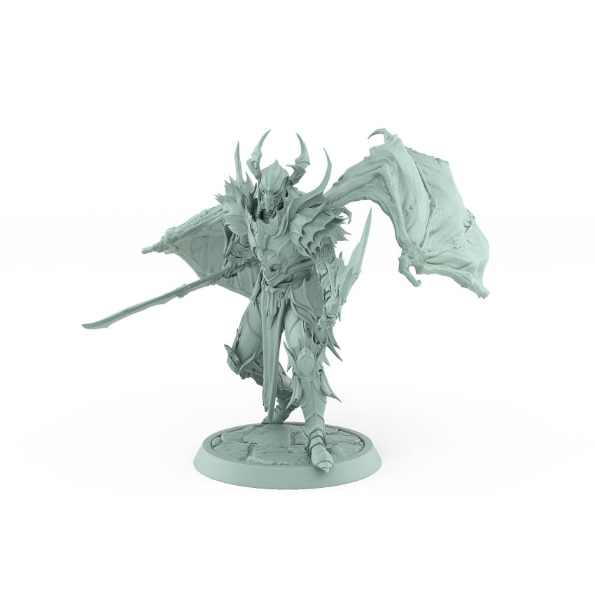 draven evernight vampire charging axe winged helm undead miniature
