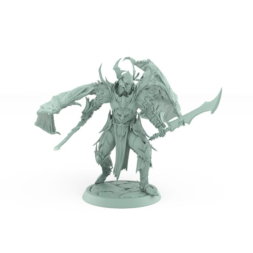 draven evernight vampire charging axe winged helm undead miniature