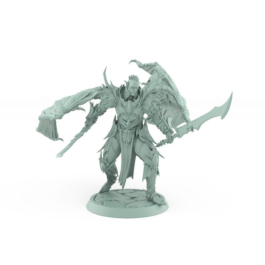 vampire wings charging sword resin draven evernight miniature