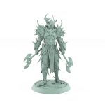 vampire lord draven evernight chief helm resin miniature gothic undead dual axe