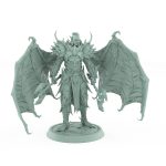 vampire lord draven evernight chief helm resin miniature gothic undead dual axe