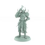 vampire guard helm miniature gothic undead fighter with axe and ornate armor