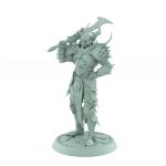 vampire guard helm miniature gothic undead fighter with axe and ornate armor