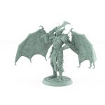 vampire miniature noble with bat wings horned helmet and gothic armor