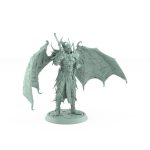 vampire miniature noble with bat wings horned helmet and gothic armor