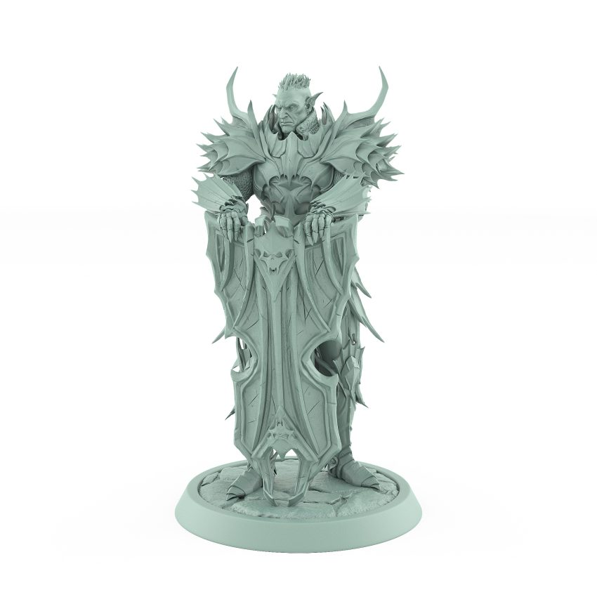 draven evernight vampire miniature with wings and shield order immortalis undead fighter