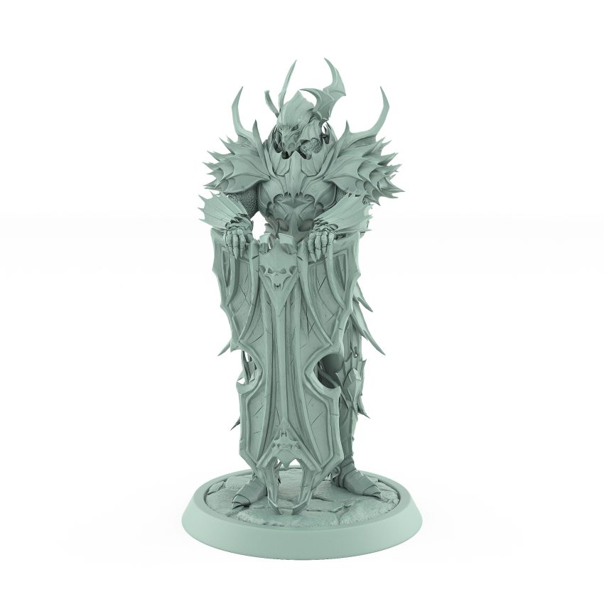 vampire miniature with greatsword undead noble warrior in gothic armor