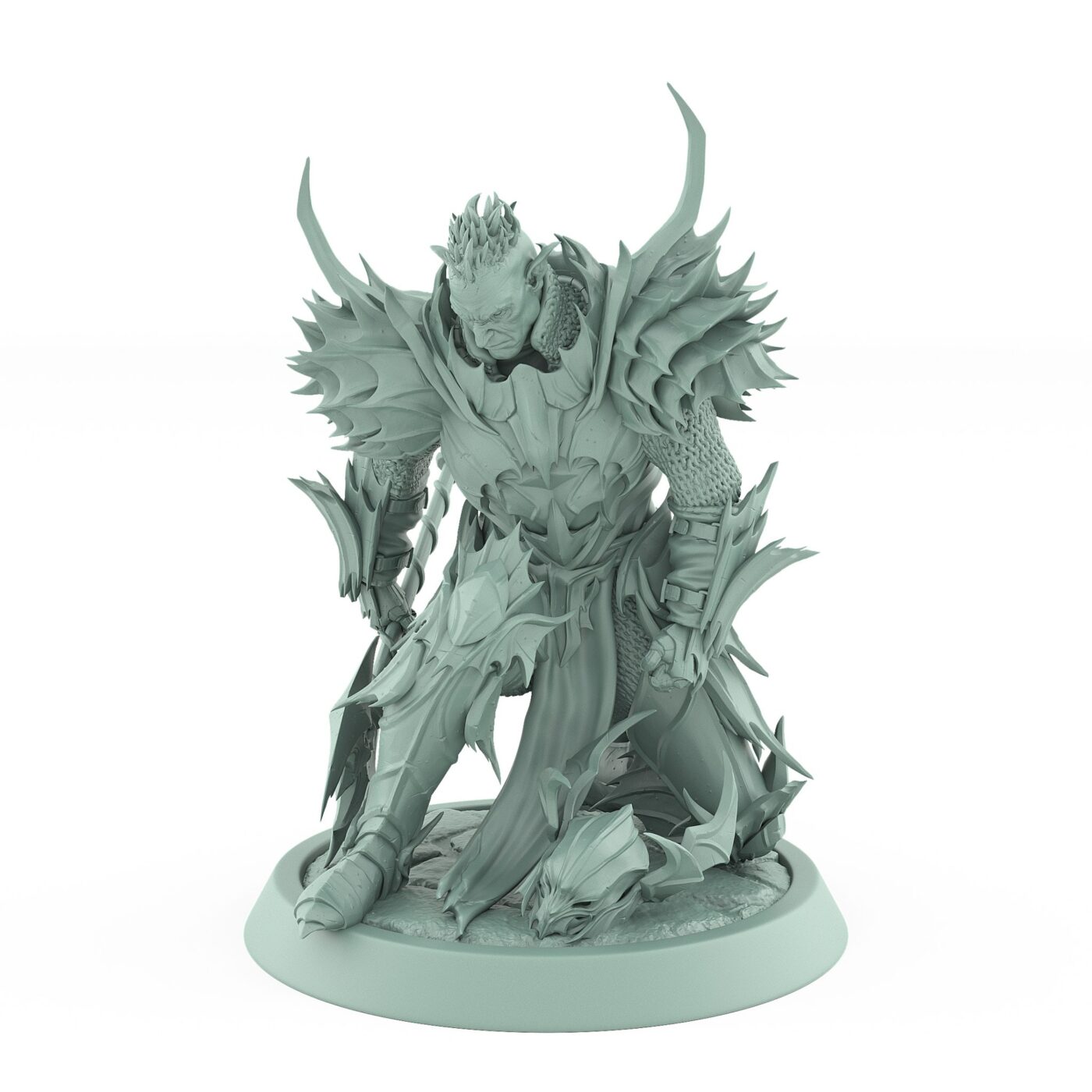 draven evernight vampire miniature with wings and shield order immortalis undead fighter