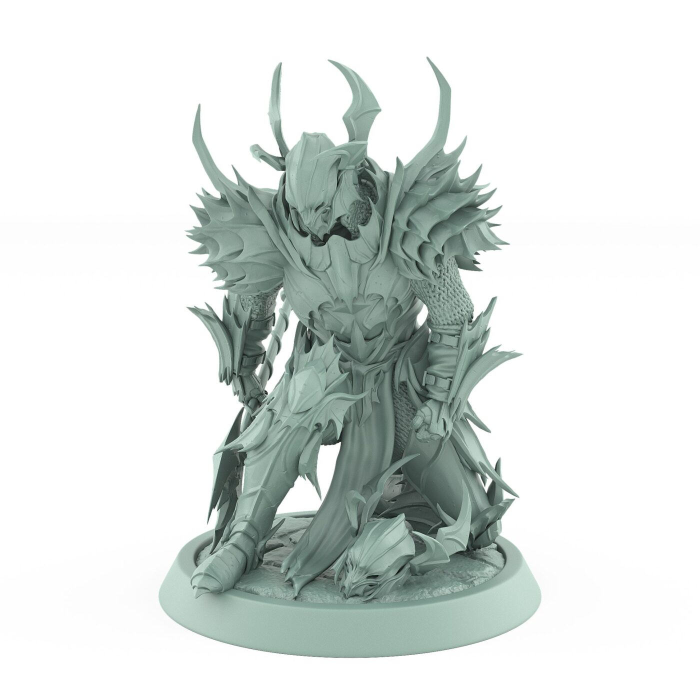 draven evernight vampire miniature with wings and shield order immortalis undead fighter