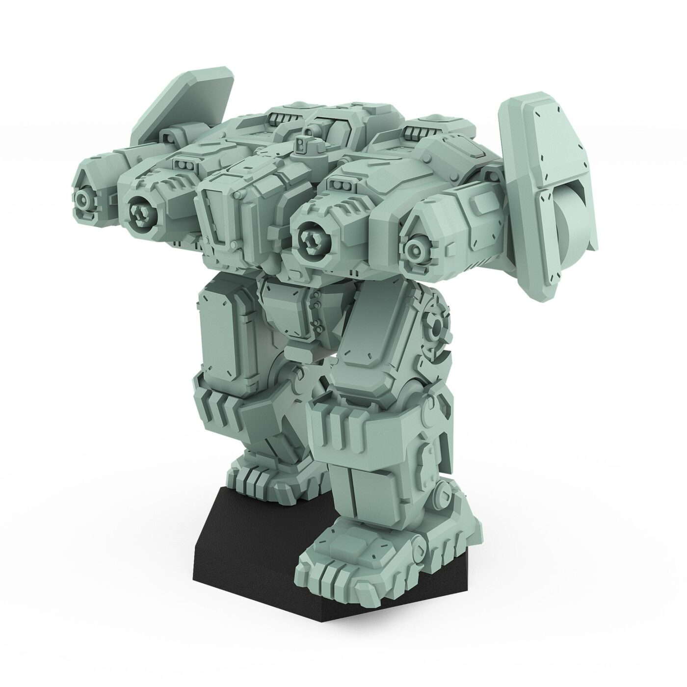Fafnir FNR-5 3D printed heavy assault mech inner sphere miniature for tabletop wargames