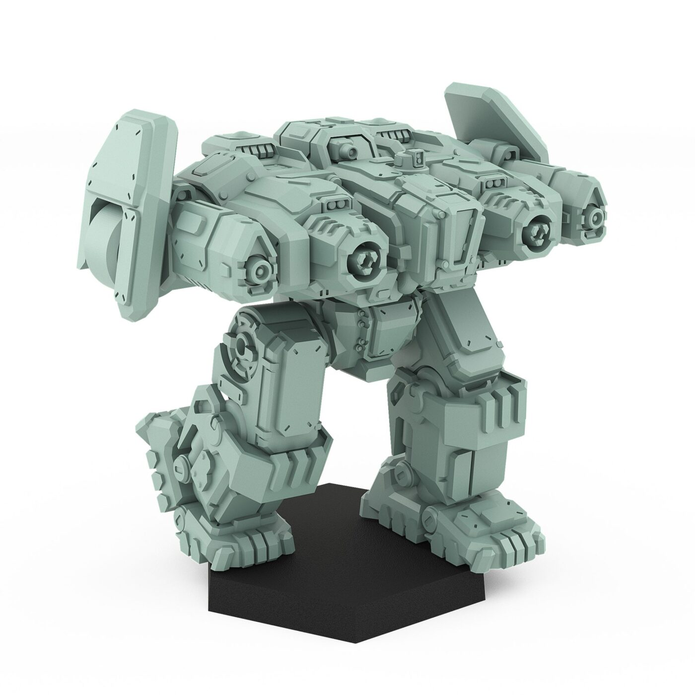 Fafnir FNR-5 3D printed heavy assault mech inner sphere miniature for tabletop wargames