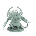gargantuan demon with horns bloated belly and barbed tail plague of rouswarm fantasy miniature