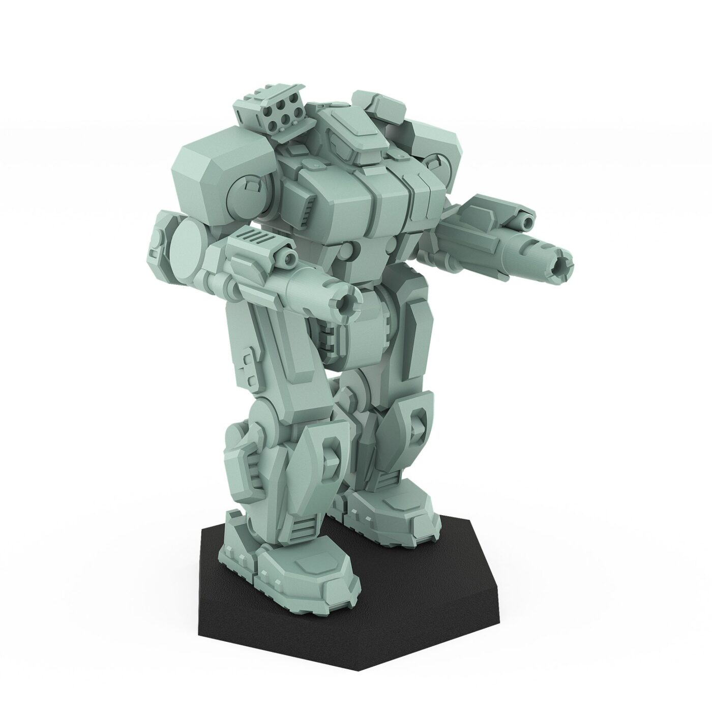 Hammerhand HMH-3D assault mech 3D printed wargaming miniature