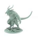 large horned rat ogre mutant with spiked armor plague of rouswarm fantasy miniature