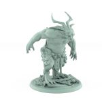 large horned rat ogre mutant with spiked armor plague of rouswarm fantasy miniature