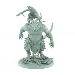 large rat ogre carrying axe wielding rat warrior plague of rouswarm fantasy miniature