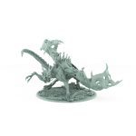 undead vampire drake model with torn wings skeletal frame exposed flesh and snarling face fantasy monster miniature with dark magic aura