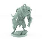 werewolf miniature in stealthy walking pose with snarling expression from Order Immortalis vampire army