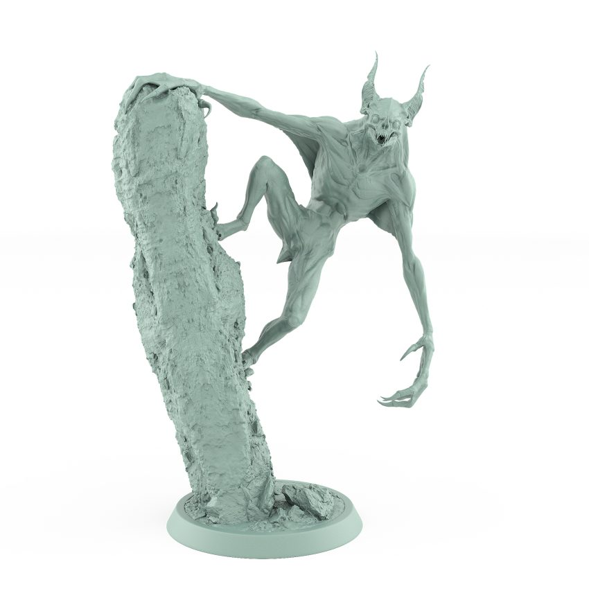 vampire creature clinging to stone pillar from Order Immortalis Collection